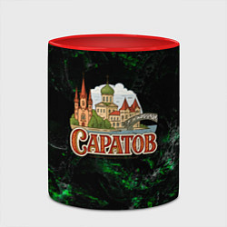 Кружка 3D Город Саратов Россия, цвет: 3D-белый + красный — фото 2