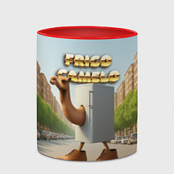 Кружка 3D Frigo Camelo мем, цвет: 3D-белый + красный — фото 2