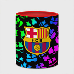 Кружка 3D Барселона x Маршмэллоу неоновый градиент, цвет: 3D-белый + красный — фото 2