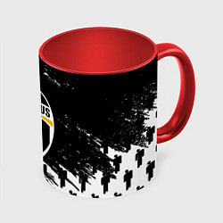 Кружка 3D Ювентус пипл краски, цвет: 3D-белый + красный
