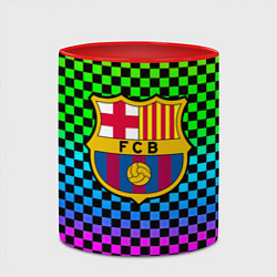 Кружка 3D Barcelona gradient neon, цвет: 3D-белый + красный — фото 2