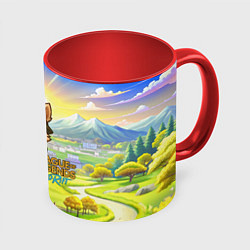Кружка 3D League of legends Тимо, цвет: 3D-белый + красный