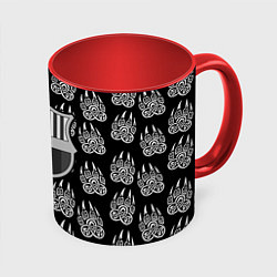 Кружка 3D Barcelona лапы лес, цвет: 3D-белый + красный