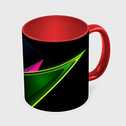 Кружка 3D Неоновое освещение, цвет: 3D-белый + красный