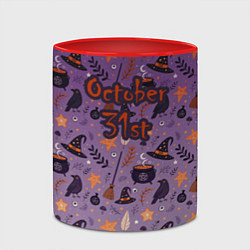 Кружка 3D 31 октября, цвет: 3D-белый + красный — фото 2