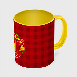 Кружка 3D Manchester United, цвет: 3D-белый + желтый