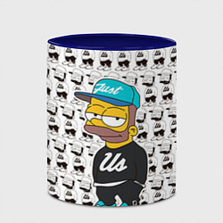 Кружка 3D Bart Just Us, цвет: 3D-белый + синий — фото 2