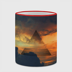 Кружка 3D 30 seconds to mars, цвет: 3D-красный кант — фото 2