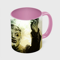 Кружка 3D Slipknot, цвет: 3D-белый + розовый