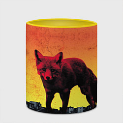 Кружка 3D The Prodigy: Red Fox, цвет: 3D-белый + желтый — фото 2