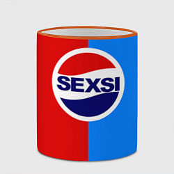 Кружка 3D Sexsi Pepsi, цвет: 3D-оранжевый кант — фото 2