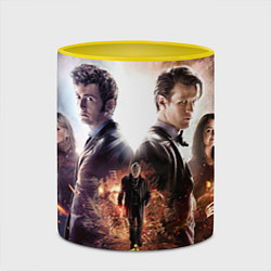 Кружка 3D Doctor Who: Heritage, цвет: 3D-белый + желтый — фото 2