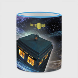 Кружка 3D Police Box, цвет: 3D-небесно-голубой кант — фото 2