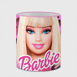 Кружка 3D Барби, цвет: 3D-розовый кант — фото 2