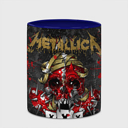 Кружка 3D Metallica XXX, цвет: 3D-белый + синий — фото 2