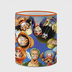 Кружка 3D One Piece, цвет: 3D-оранжевый кант — фото 2