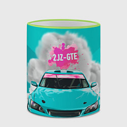 Кружка 3D 2 JZ GTE, цвет: 3D-светло-зеленый кант — фото 2