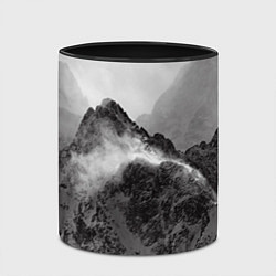 Кружка 3D Горы, цвет: 3D-белый + черный — фото 2