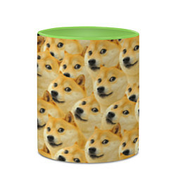 Кружка 3D Doge, цвет: 3D-белый + светло-зеленый — фото 2