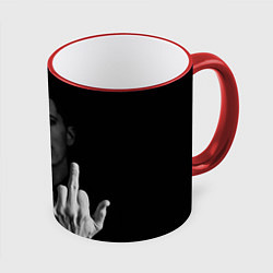 Кружка 3D Eminem Fuck, цвет: 3D-красный кант