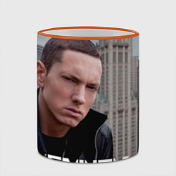 Кружка 3D Eminem: It's Rap, цвет: 3D-оранжевый кант — фото 2