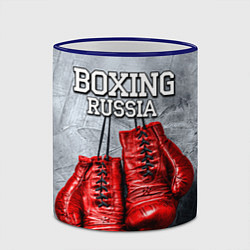 Кружка 3D Boxing Russia, цвет: 3D-синий кант — фото 2