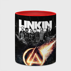 Кружка 3D Linkin Park: Comet, цвет: 3D-белый + красный — фото 2