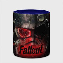 Кружка 3D Fallout Red, цвет: 3D-белый + синий — фото 2