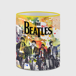 Кружка 3D The Beatles: Colour Spray, цвет: 3D-желтый кант — фото 2