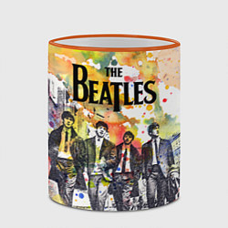 Кружка 3D The Beatles: Colour Spray, цвет: 3D-оранжевый кант — фото 2