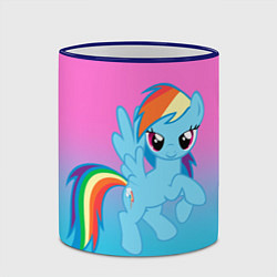 Кружка 3D My Little Pony, цвет: 3D-синий кант — фото 2