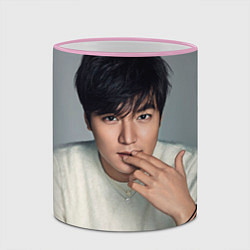 Кружка 3D Lee Min Ho, цвет: 3D-розовый кант — фото 2