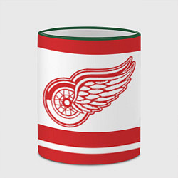 Кружка 3D Detroit Red Wings, цвет: 3D-зеленый кант — фото 2