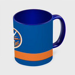 Кружка 3D New York Islanders, цвет: 3D-белый + синий