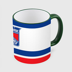 Кружка 3D New York Rangers, цвет: 3D-зеленый кант
