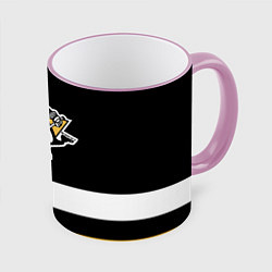 Кружка 3D Pittsburgh Penguins: Black, цвет: 3D-розовый кант