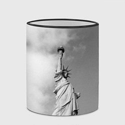 Кружка 3D Статуя Свободы, цвет: 3D-черный кант — фото 2
