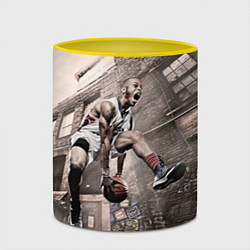 Кружка 3D Баскетбол город, цвет: 3D-белый + желтый — фото 2
