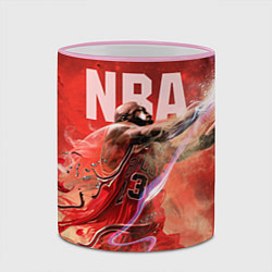 Кружка 3D Спорт NBA, цвет: 3D-розовый кант — фото 2