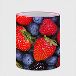 Кружка 3D Berries, цвет: 3D-розовый кант — фото 2
