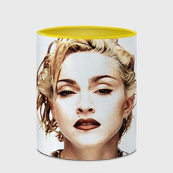 Кружка 3D Мадонна, цвет: 3D-белый + желтый — фото 2