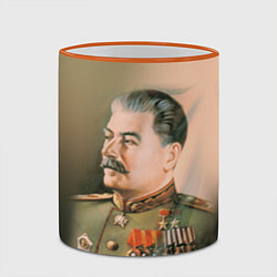 Кружка 3D Иосиф Сталин, цвет: 3D-оранжевый кант — фото 2