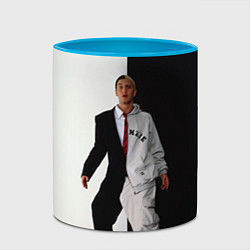 Кружка 3D Eminem: Black & White, цвет: 3D-белый + небесно-голубой — фото 2
