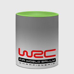 Кружка 3D WRC, цвет: 3D-белый + светло-зеленый — фото 2
