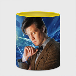 Кружка 3D 11th Doctor Who, цвет: 3D-белый + желтый — фото 2