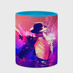 Кружка 3D Michael Jackson: Moon, цвет: 3D-белый + небесно-голубой — фото 2