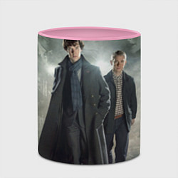 Кружка 3D Шерлок и Доктор, цвет: 3D-белый + розовый — фото 2