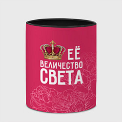 Кружка 3D Её величество Света, цвет: 3D-белый + черный — фото 2