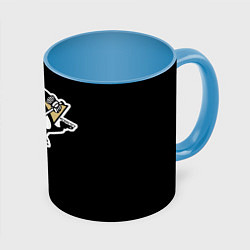 Кружка 3D Pittsburgh Penguins: Malkin, цвет: 3D-белый + небесно-голубой