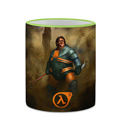 Кружка 3D HL3: Gabe Newell, цвет: 3D-светло-зеленый кант — фото 2
